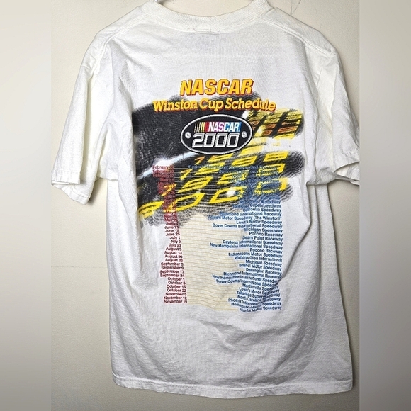 Vintage Y2K 2000 Competitors View Nascar Winston Cup Schedule Graphic, Large - Picture 2 of 3